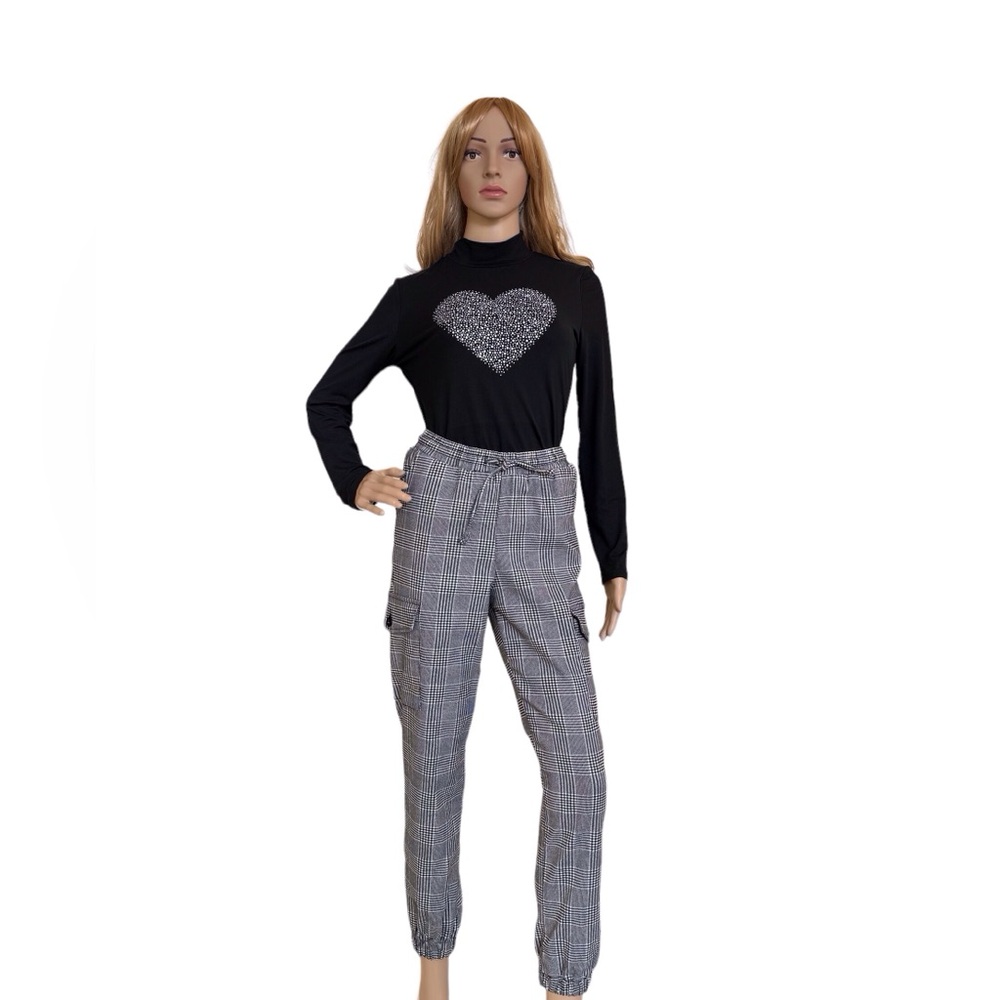 Plaid Cargo Jogger Pants